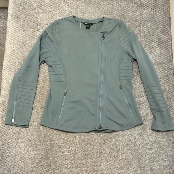 Athleta Moto Jacket In Sage Green XL - Picture 4 of 11